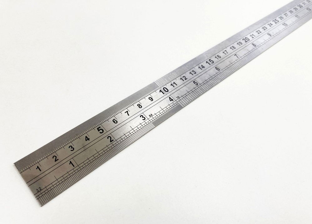 STAINLESS STEEL RULER 24 1.2mm THICKNESS METRIC AND IMPERIAL - TOOLZONE KDPMS101 thumbnail 4