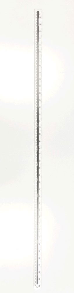 ALUMINIUM RULER 1m METRIC AND IMPERIAL ANODISED - TOOLZONE KDPMS110 thumbnail 4