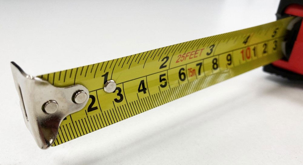 TAPE MEASURE 7.5m x 25mm RUBBER COATED METRIC AND IMPERIAL - TOOLZONE KDPMS124 thumbnail 5