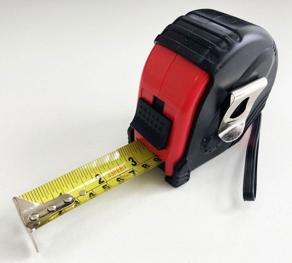 TAPE MEASURE 10m x 32mm RUBBER COATED METRIC AND IMPERIAL - TOOLZONE KDPMS125 thumbnail 4