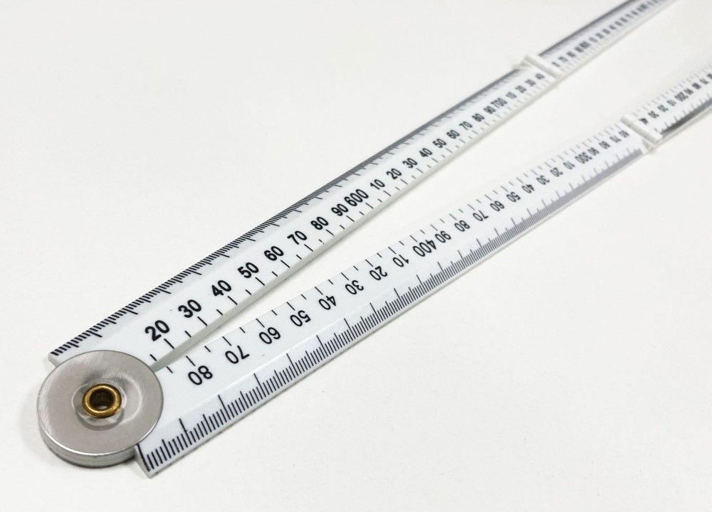 FOLDING PLASTIC RULE 1m METRIC AND IMPERIAL - TOOLZONE KDPMS165 thumbnail 4