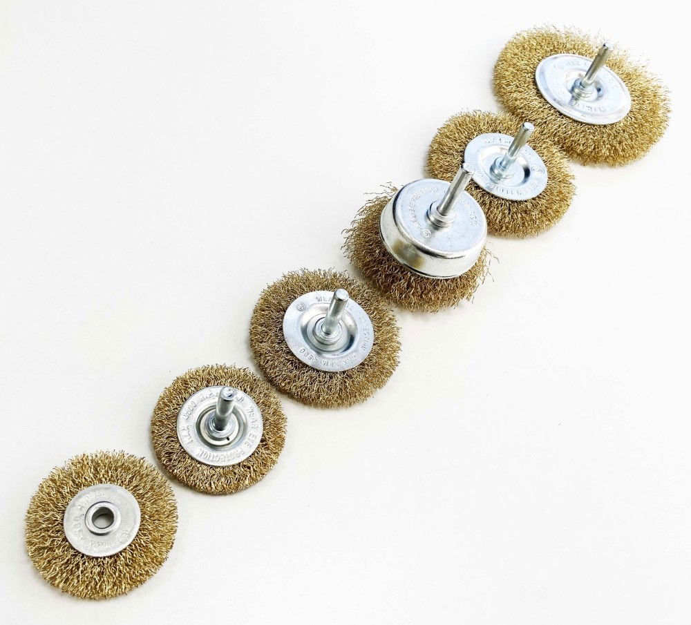 ROTARY WIRE WHEEL AND CUP BRUSH SET 6 PIECE 38/50/63/75mm 6mm SHANK - TOOLZONE KDPPA083 thumbnail 6