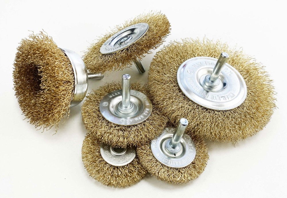ROTARY WIRE WHEEL AND CUP BRUSH SET 6 PIECE 38/50/63/75mm 6mm SHANK - TOOLZONE KDPPA083 thumbnail 7
