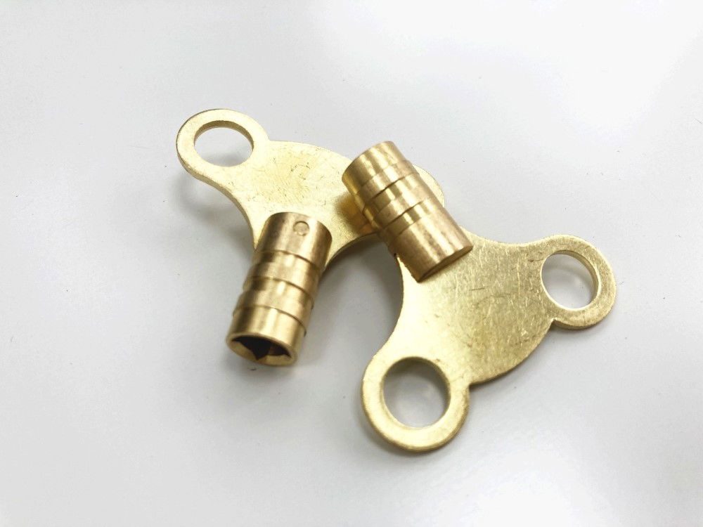 RADIATOR KEYS 2 PIECE BRASS FOR BLEEDING - TOOLZONE KDPPB020 thumbnail 2