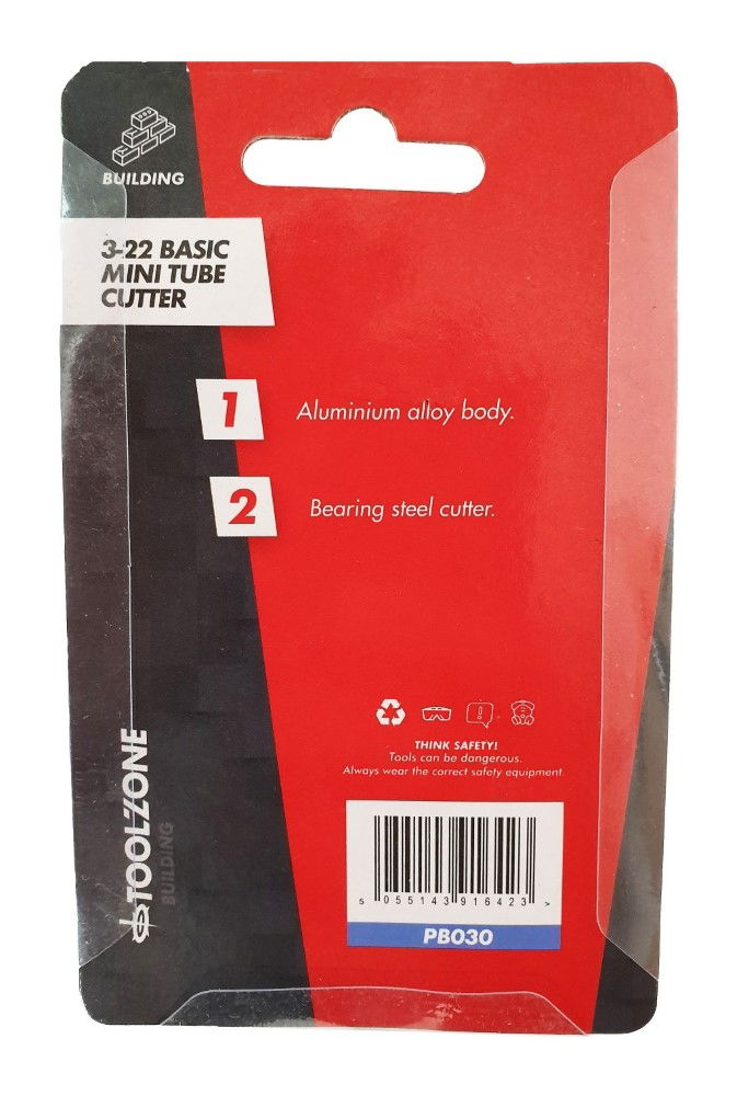 MINI TUBE CUTTER 3-22mm ALUMINIUM BODY HARDENED STEEL BLADE - TOOLZONE KDPPB030 thumbnail 2