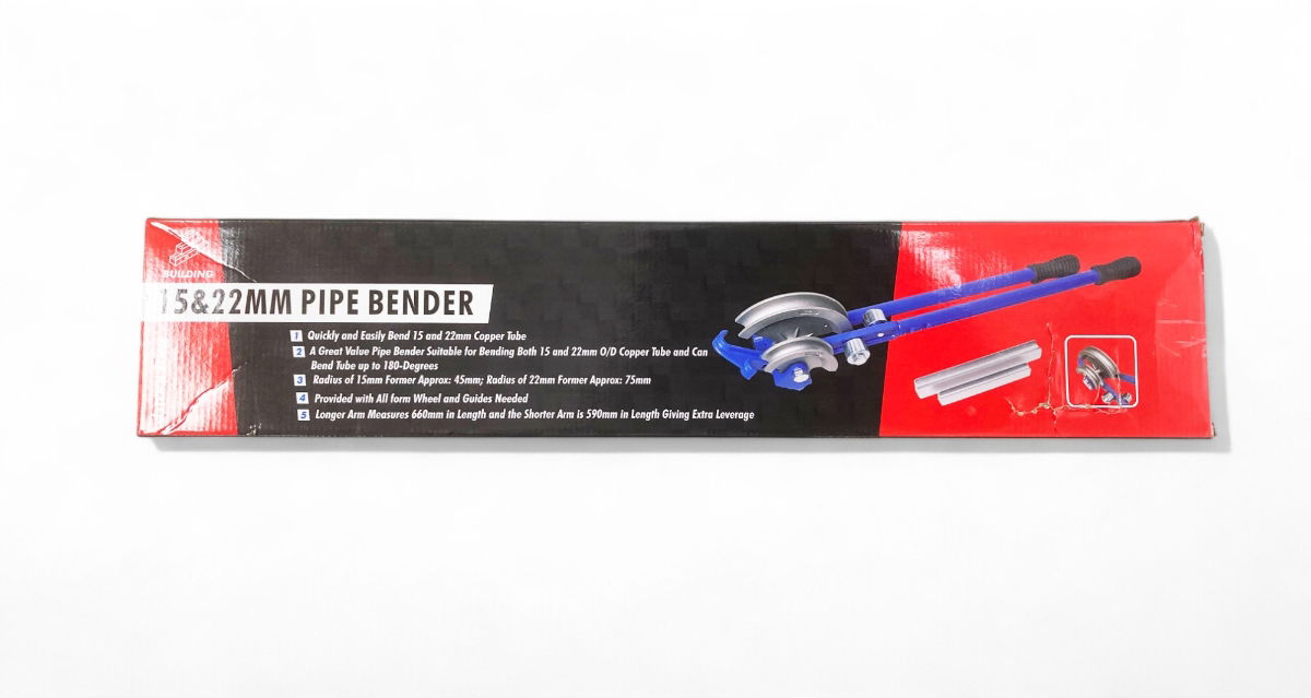 PIPE BENDER 15mm AND 22mm UP TO 180° 600mm HANDLES - TOOLZONE KDPPB050 thumbnail 6