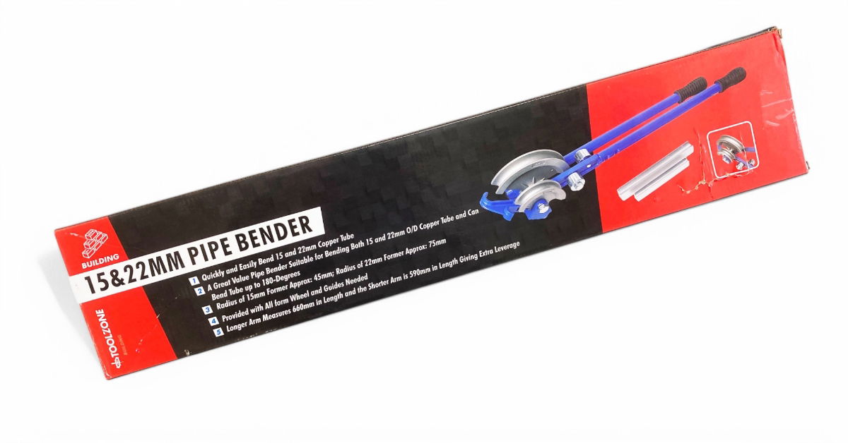 PIPE BENDER 15mm AND 22mm UP TO 180° 600mm HANDLES - TOOLZONE KDPPB050 thumbnail 7