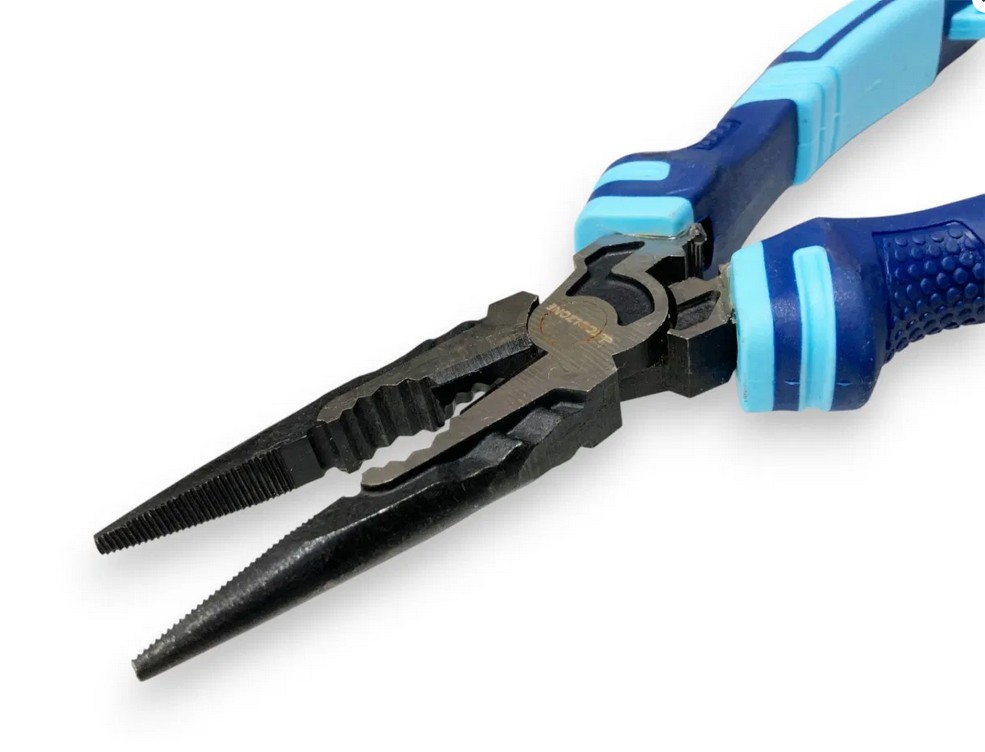 ELITE 8'' INDUSTRIAL HEAVY DUTY LONG NOSE PLIERS - TOOLZONE KDPPL115 thumbnail 3
