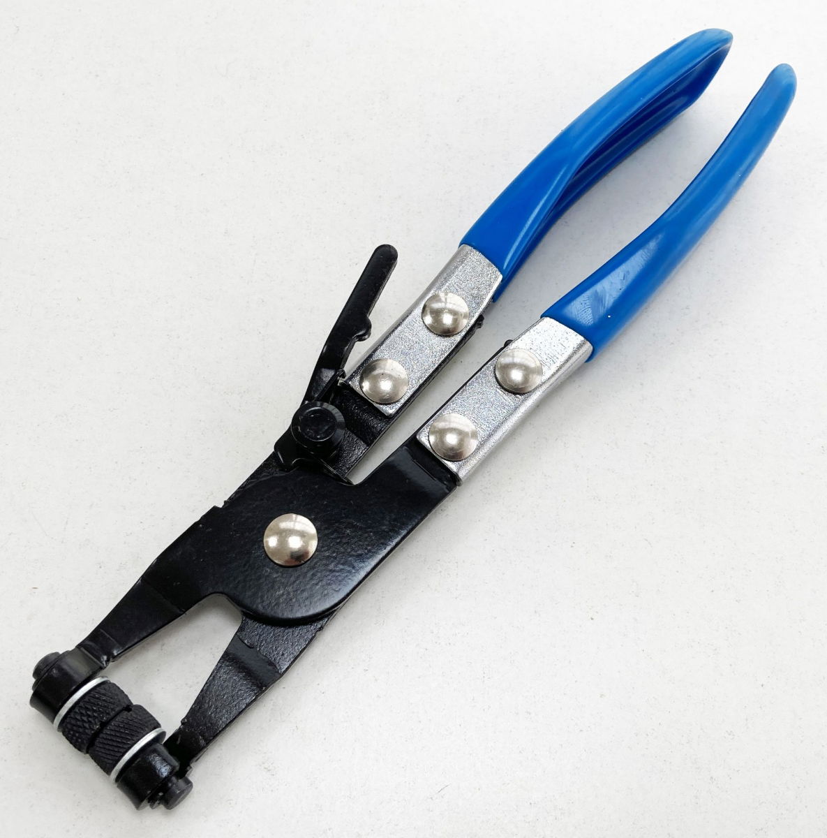 SWIVEL JAW HOSE CLIP CLAMP PLIER RATCHET OPERATION LOCK FACILITY - TOOLZONE KDPPL127 thumbnail 5