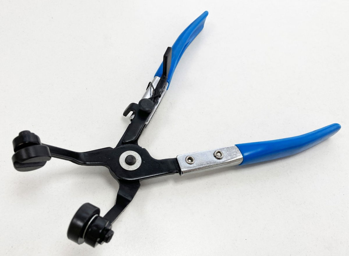 ANGLED HOSE CLIP CLAMP PLIER SWIVEL JAWS - TOOLZONE KDPPL128 thumbnail 6