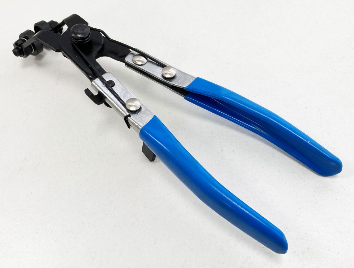 ANGLED HOSE CLIP CLAMP PLIER SWIVEL JAWS - TOOLZONE KDPPL128 thumbnail 7