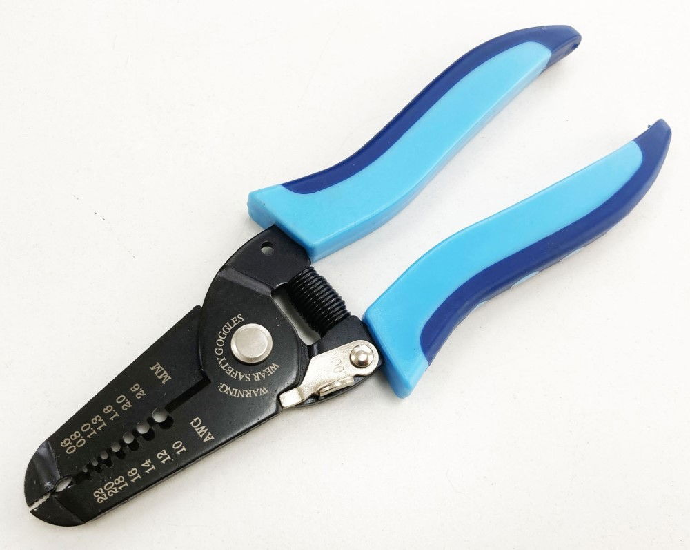 WIRE STRIP PLIERS 10-22 swg SPRING LOADED LOCKING CATCH - TOOLZONE KDPPL129 thumbnail 3