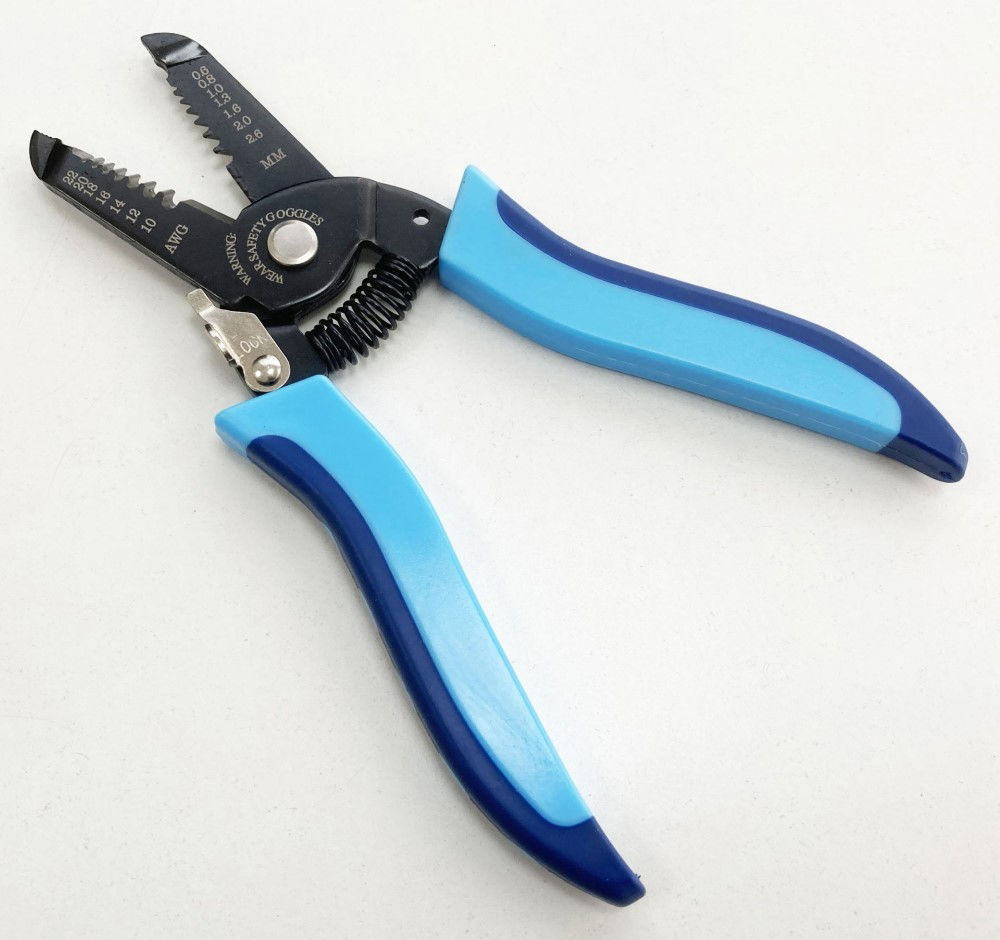 WIRE STRIP PLIERS 10-22 swg SPRING LOADED LOCKING CATCH - TOOLZONE KDPPL129 thumbnail 4