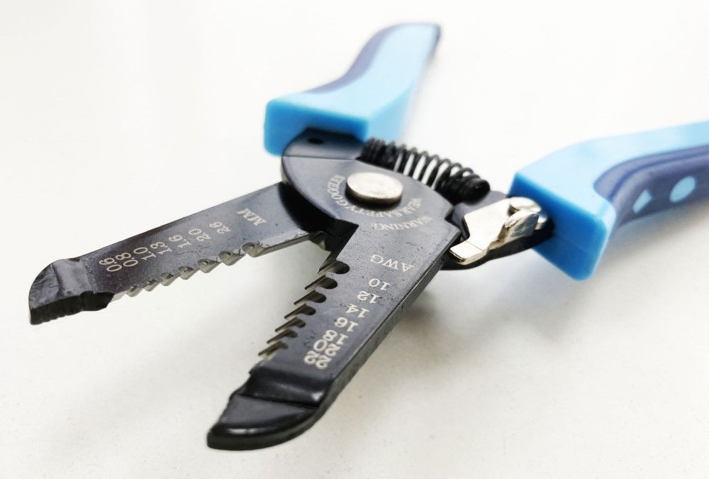 WIRE STRIP PLIERS 10-22 swg SPRING LOADED LOCKING CATCH - TOOLZONE KDPPL129 thumbnail 6