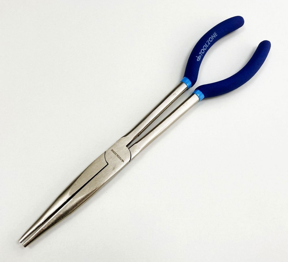 LONG NOSE PLIERS STRAIGHT 11 CRV SOFT GRIP HANDLES - TOOLZONE KDPPL132 thumbnail 4