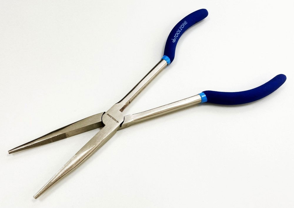 LONG NOSE PLIERS STRAIGHT 11 CRV SOFT GRIP HANDLES - TOOLZONE KDPPL132 thumbnail 5