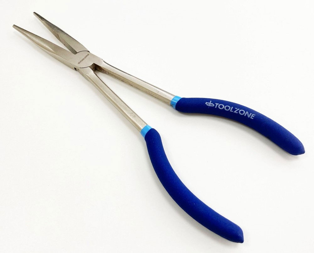 LONG NOSE PLIERS STRAIGHT 11 CRV SOFT GRIP HANDLES - TOOLZONE KDPPL132 thumbnail 7