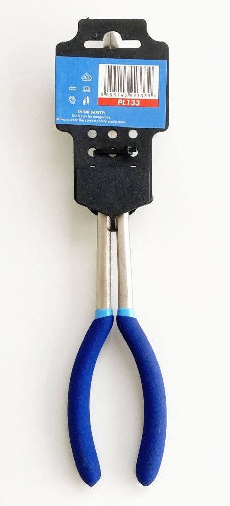 BENT NOSE PLIERS 45 DEGREE 11 CRV SOFT GRIP HANDLES - TOOLZONE KDPPL133 thumbnail 3