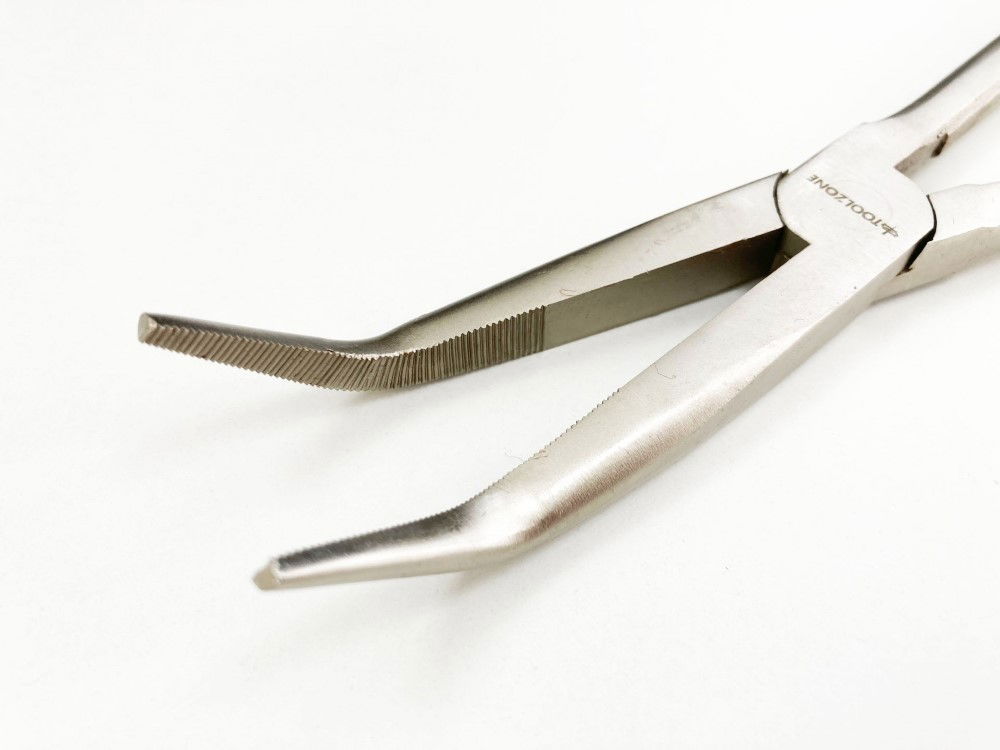 BENT NOSE PLIERS 45 DEGREE 11 CRV SOFT GRIP HANDLES - TOOLZONE KDPPL133 thumbnail 7
