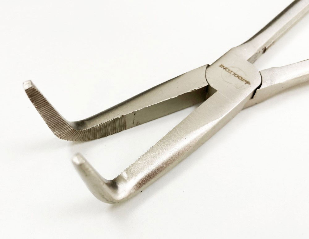 BENT NOSE PLIERS 90 DEGREE 11 CRV SOFT GRIP HANDLES - TOOLZONE KDPPL134 thumbnail 7