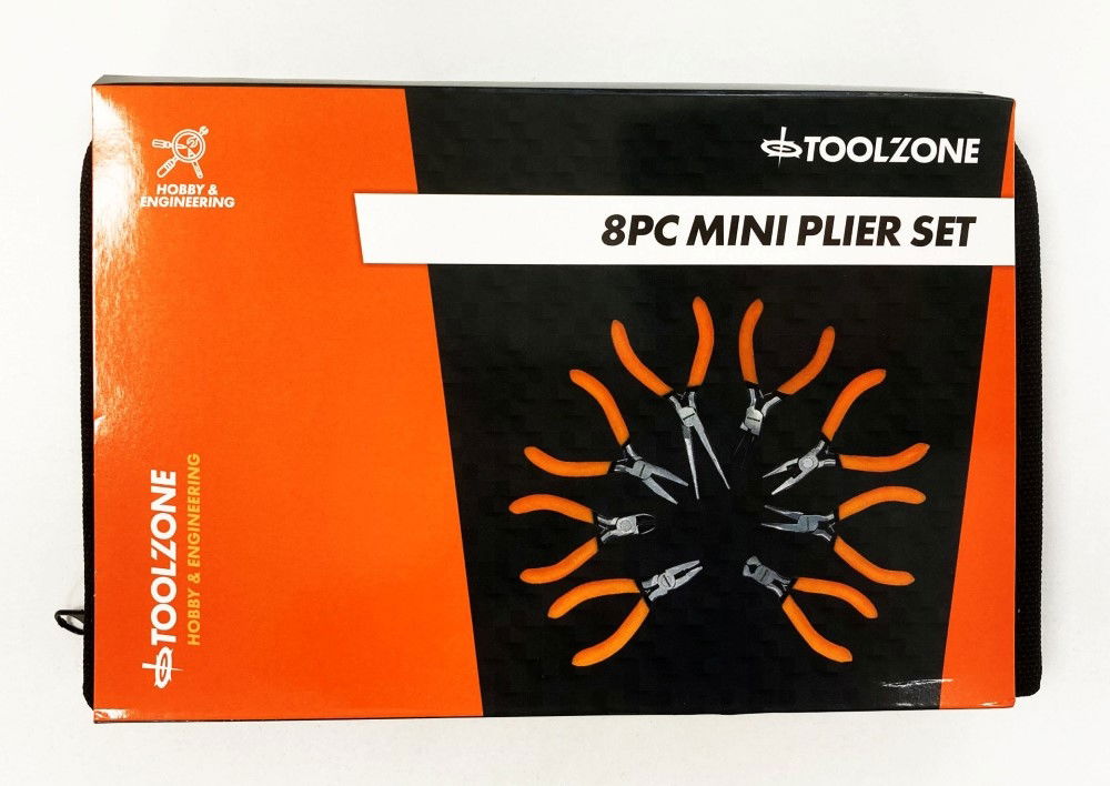 MINI PLIER SET ASSORTED 8PC CHROME VANADIUM STEEL - TOOLZONE KDPPL137 thumbnail 2