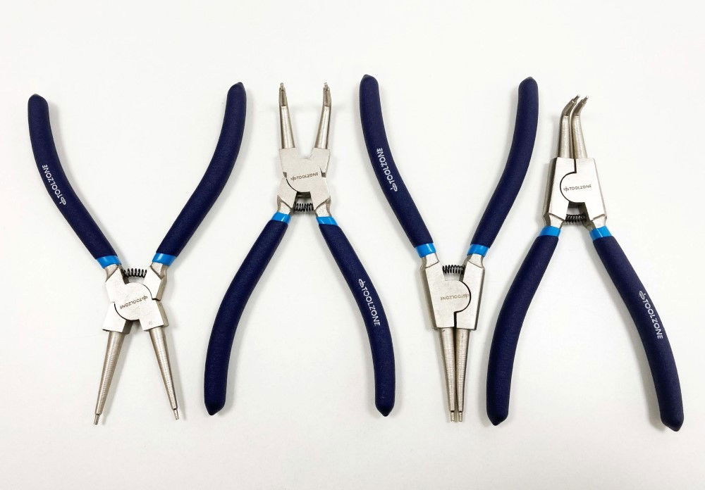 CIRCLIP PLIER SET 4PC 7 CRV 6150 DROP FORGED STEEL - TOOLZONE KDPPL138 thumbnail 4