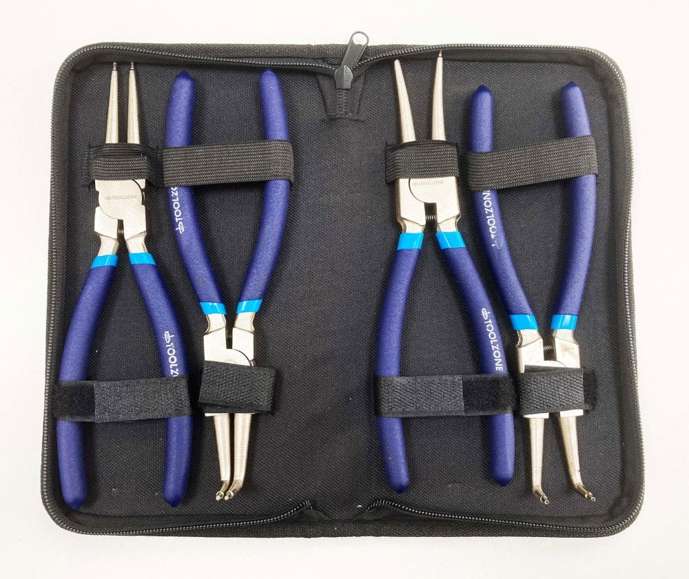 CIRCLIP PLIER SET 4PC 9 CRV 6150 DROP FORGED STEEL - TOOLZONE KDPPL139 thumbnail 10