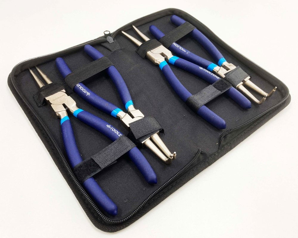 CIRCLIP PLIER SET 4PC 9 CRV 6150 DROP FORGED STEEL - TOOLZONE KDPPL139 thumbnail 11