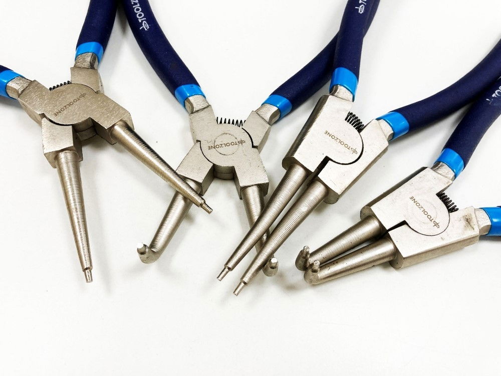 CIRCLIP PLIER SET 4PC 9 CRV 6150 DROP FORGED STEEL - TOOLZONE KDPPL139 thumbnail 6