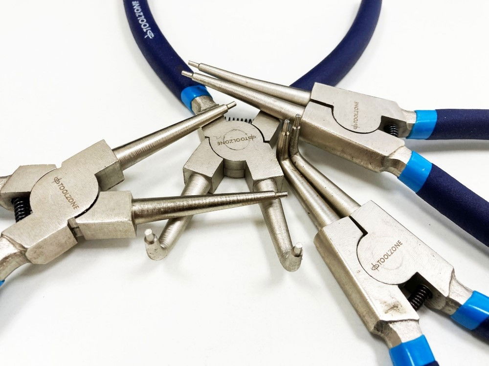CIRCLIP PLIER SET 4PC 9 CRV 6150 DROP FORGED STEEL - TOOLZONE KDPPL139 thumbnail 7