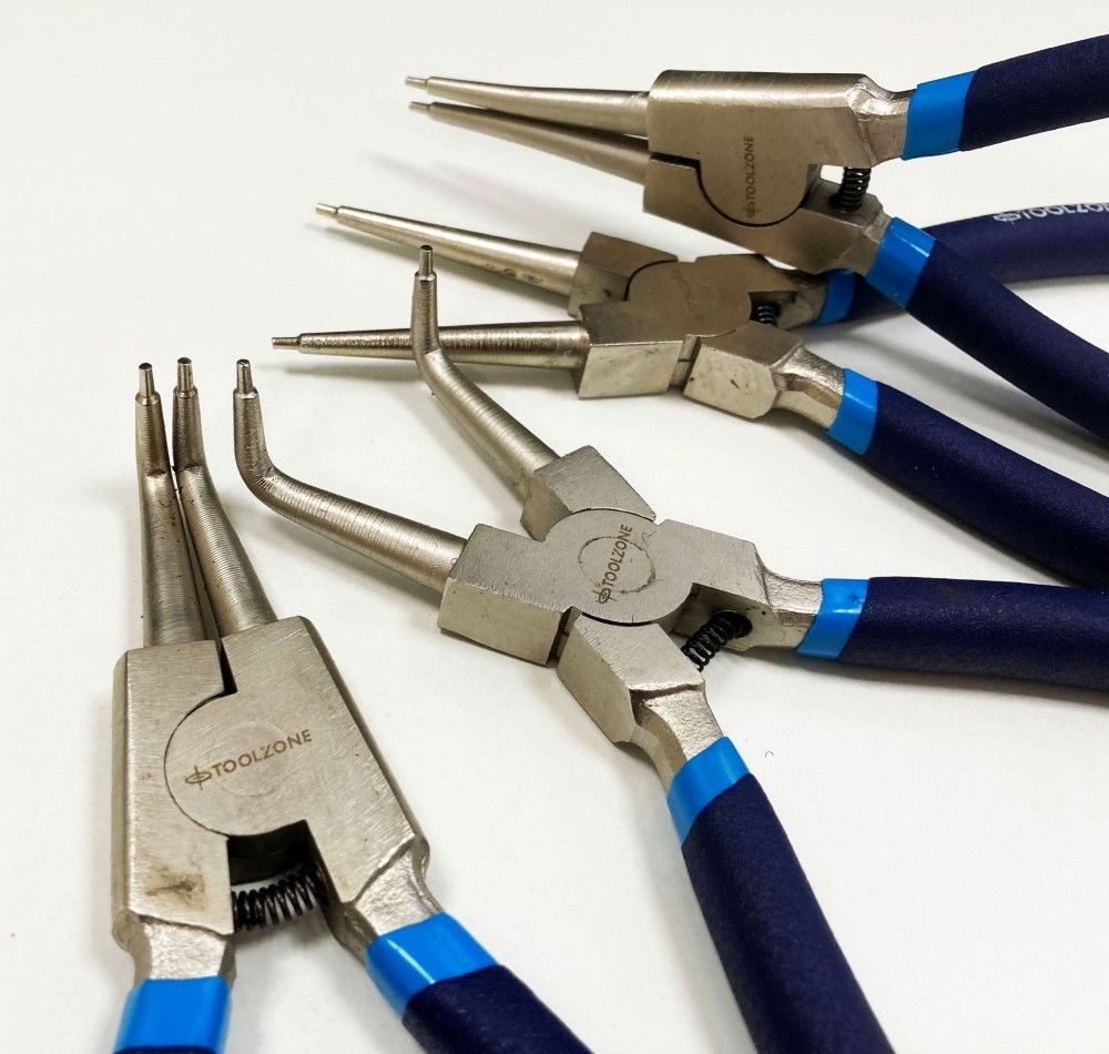 CIRCLIP PLIER SET 4PC 9 CRV 6150 DROP FORGED STEEL - TOOLZONE KDPPL139 thumbnail 9
