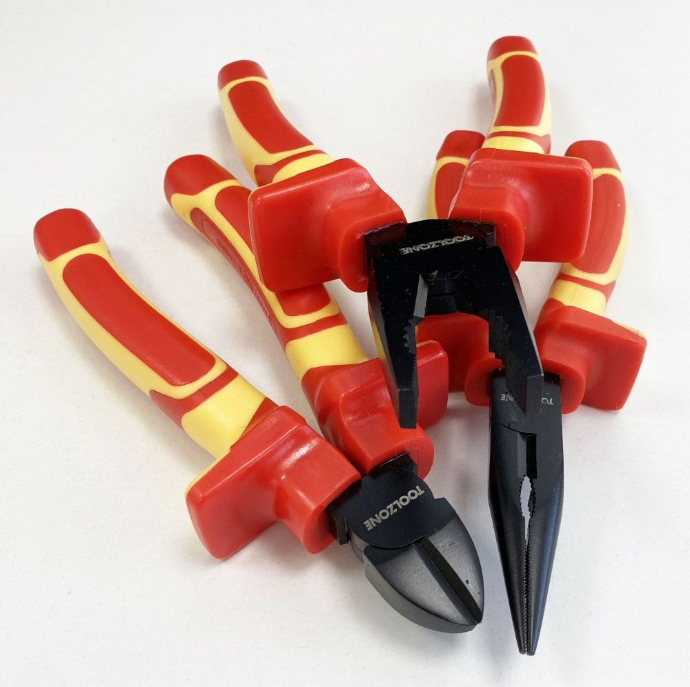 VDE PLIER SET 3PC EN60900:2012 CRV INDUCTION HARDENED - TOOLZONE KDPPL144 thumbnail 4