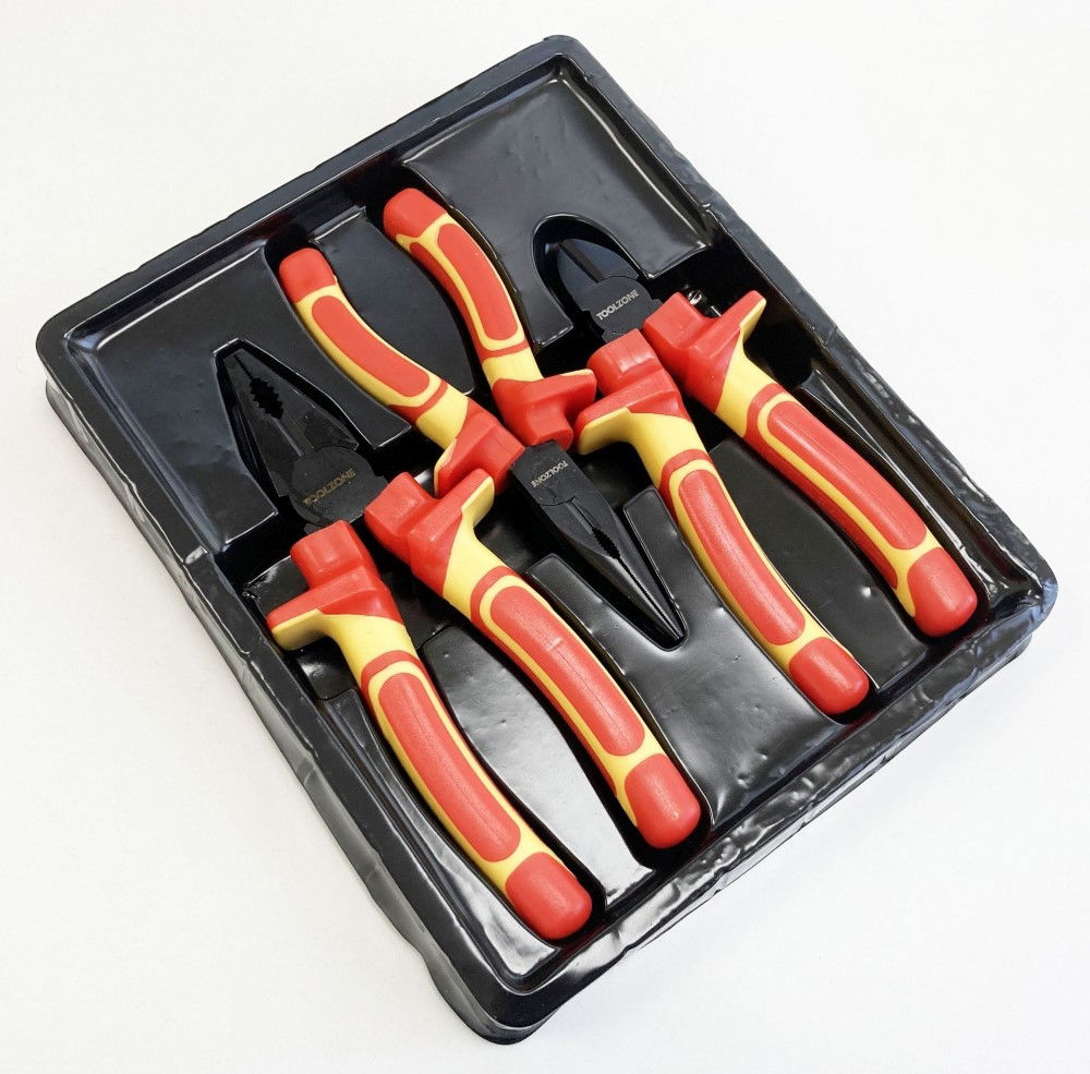 VDE PLIER SET 3PC EN60900:2012 CRV INDUCTION HARDENED - TOOLZONE KDPPL144 thumbnail 6