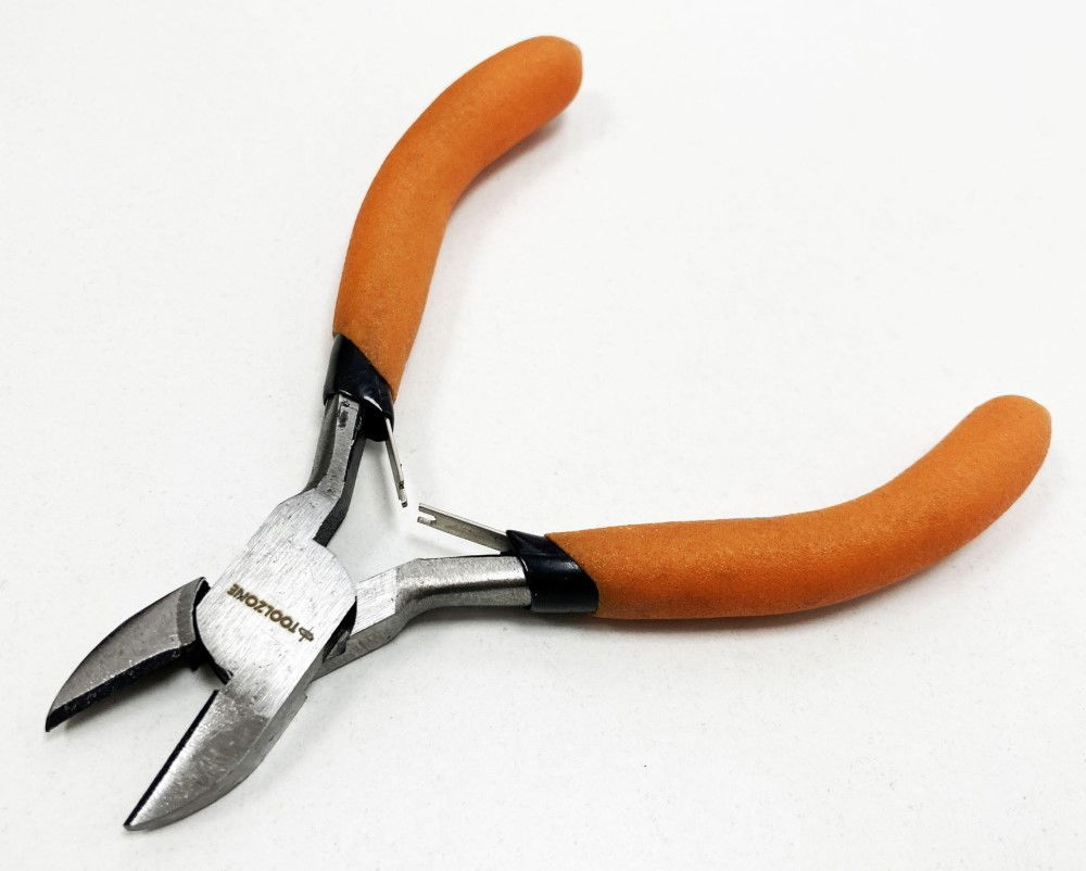 MINI SIDE CUT PLIERS SPRING LOADED FOAM HANDLES - TOOLZONE KDPPL175 thumbnail 2