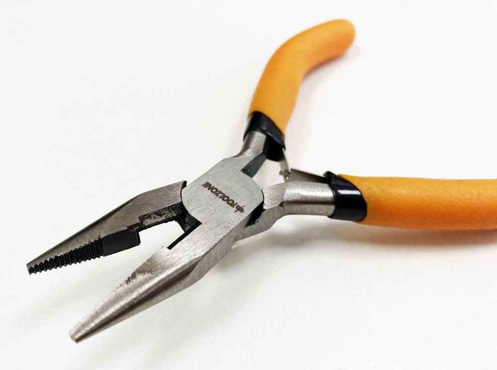 MINI LONG NOSE PLIER SPRING LOADED FOAM HANDLES - TOOLZONE KDPPL176 thumbnail 4