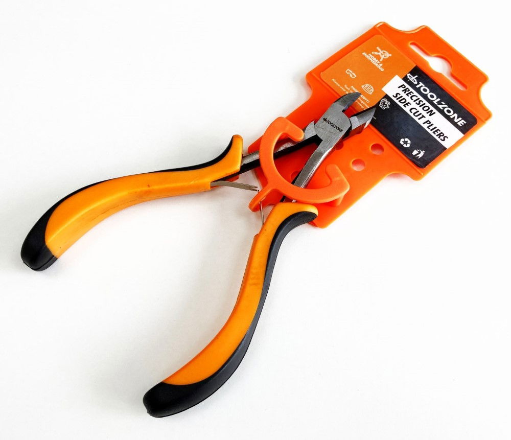 PRECISION SIDE CUT PLIERS LEAF SPRING CARBON STEEL - TOOLZONE KDPPL184 thumbnail 2