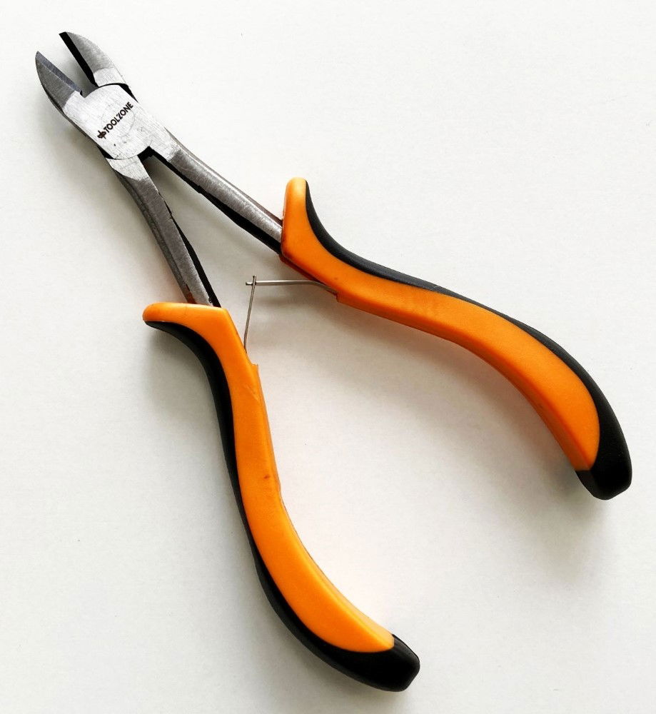 PRECISION SIDE CUT PLIERS LEAF SPRING CARBON STEEL - TOOLZONE KDPPL184 thumbnail 3
