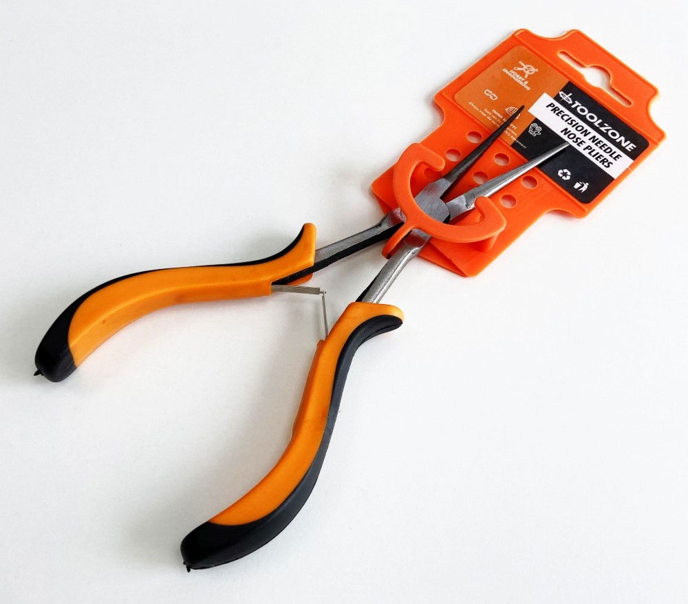 PRECISION NEEDLE NOSE PLIERS LEAF SPRING CARBON STEEL - TOOLZONE KDPPL187 thumbnail 2