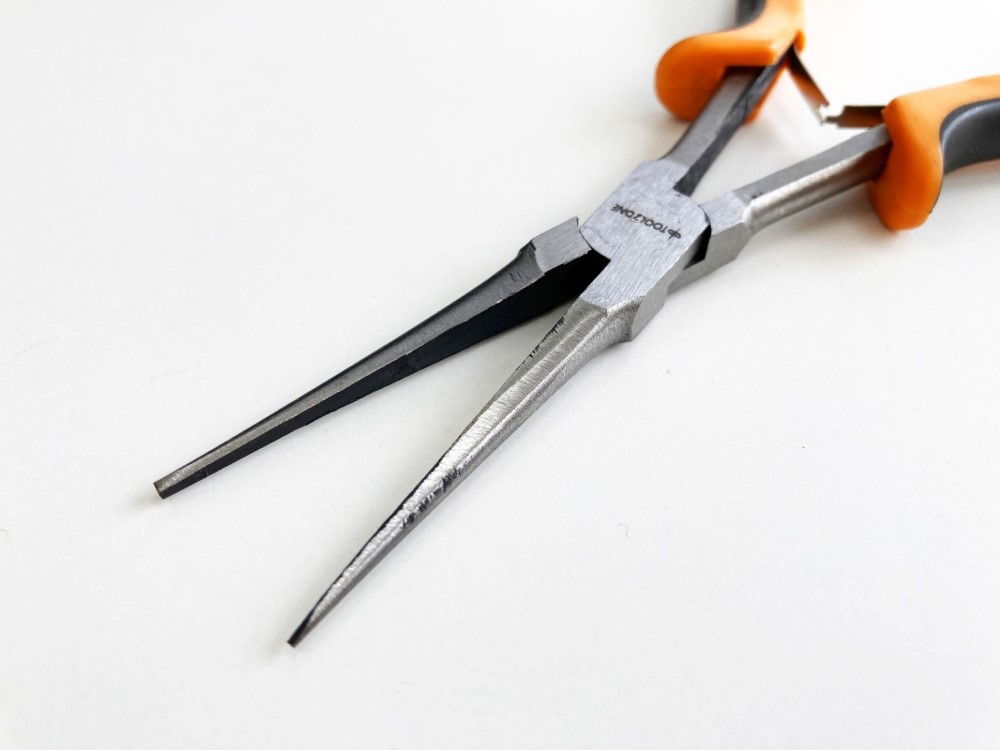 PRECISION NEEDLE NOSE PLIERS LEAF SPRING CARBON STEEL - TOOLZONE KDPPL187 thumbnail 4