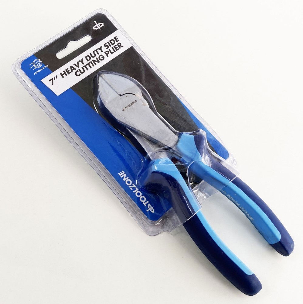 SIDE CUT PLIER HEAVY DUTY 7 SATIN FINISH DROP FORGED STEEL - TOOLZONE KDPPL207 thumbnail 2