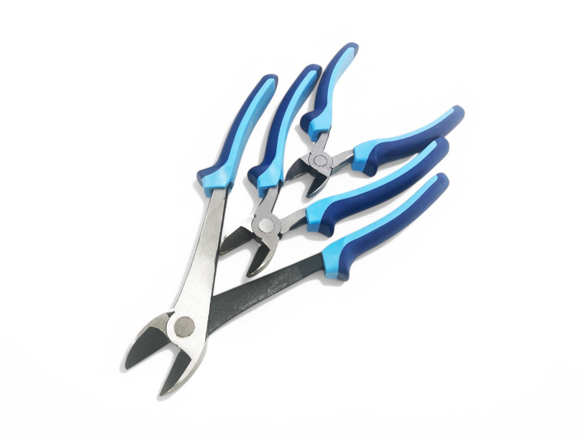 SIDE CUT PLIERS SET 3PC 6, 8, 10 DROP FORGED STEEL - TOOLZONE KDPPL215 thumbnail 4