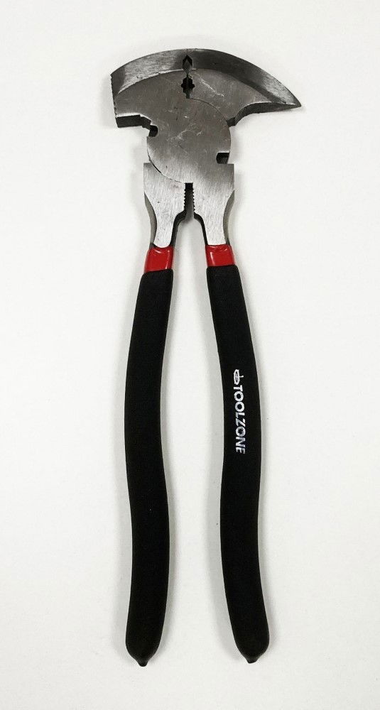 FENCING PLIERS 10.5 DROP FORGED CARBON STEEL DIPPED HANDLE - TOOLZONE KDPPL223 thumbnail 3