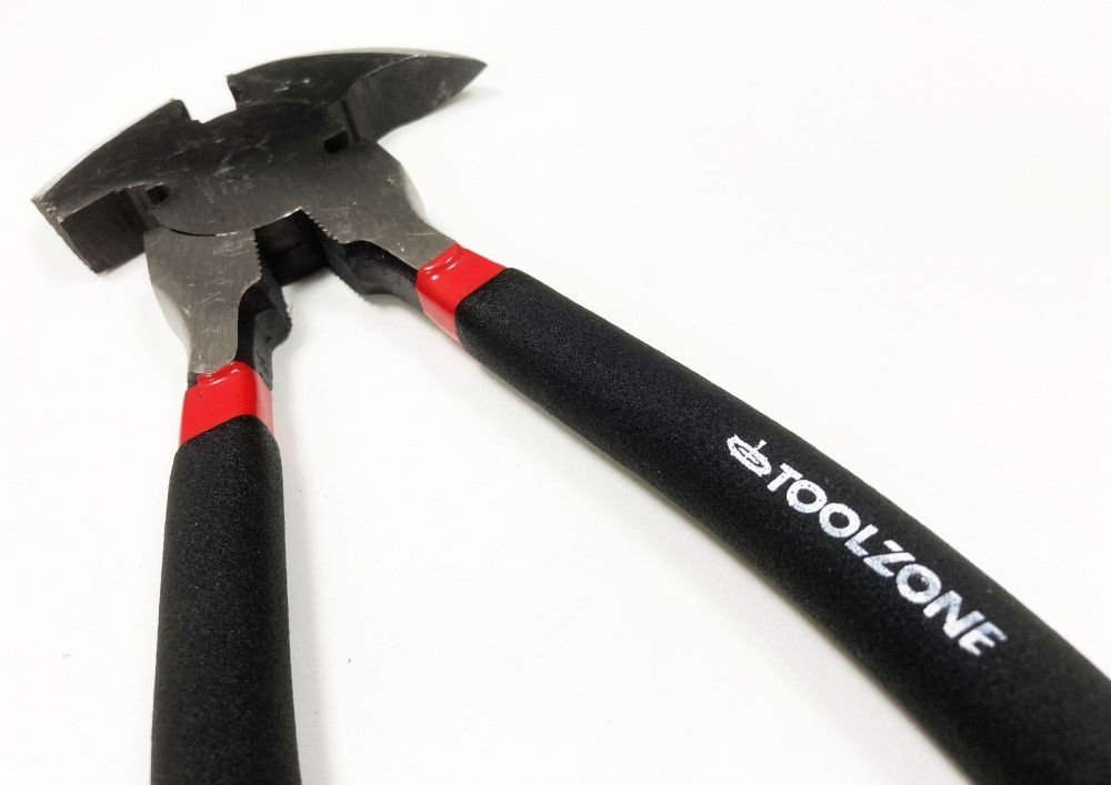 FENCING PLIERS 10.5 DROP FORGED CARBON STEEL DIPPED HANDLE - TOOLZONE KDPPL223 thumbnail 6