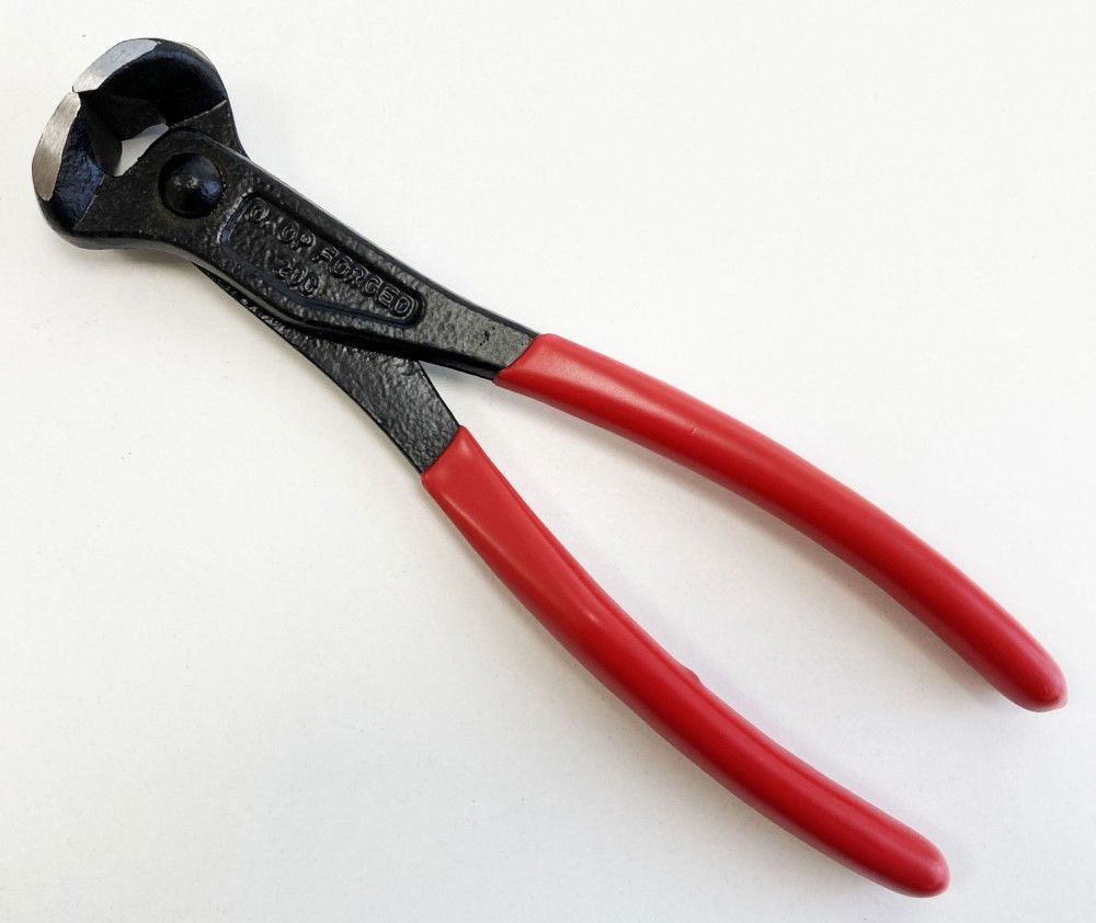 END CUT PLIERS 8 RED PVC DIPPED HANDLES - TOOLZONE KDPPL224 thumbnail 3