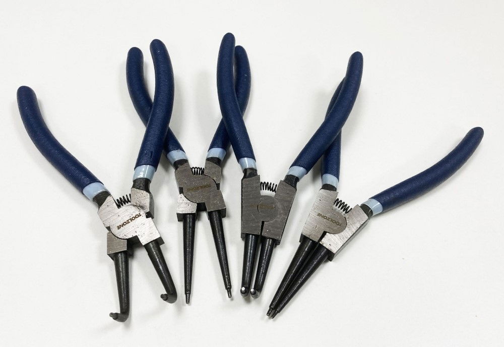 CIRCLIP PLIERS SET 4PC 7 INTERNAL AND EXTERNAL STRAIGHT AND BENT - TOOLZONE KDPPL241 thumbnail 8