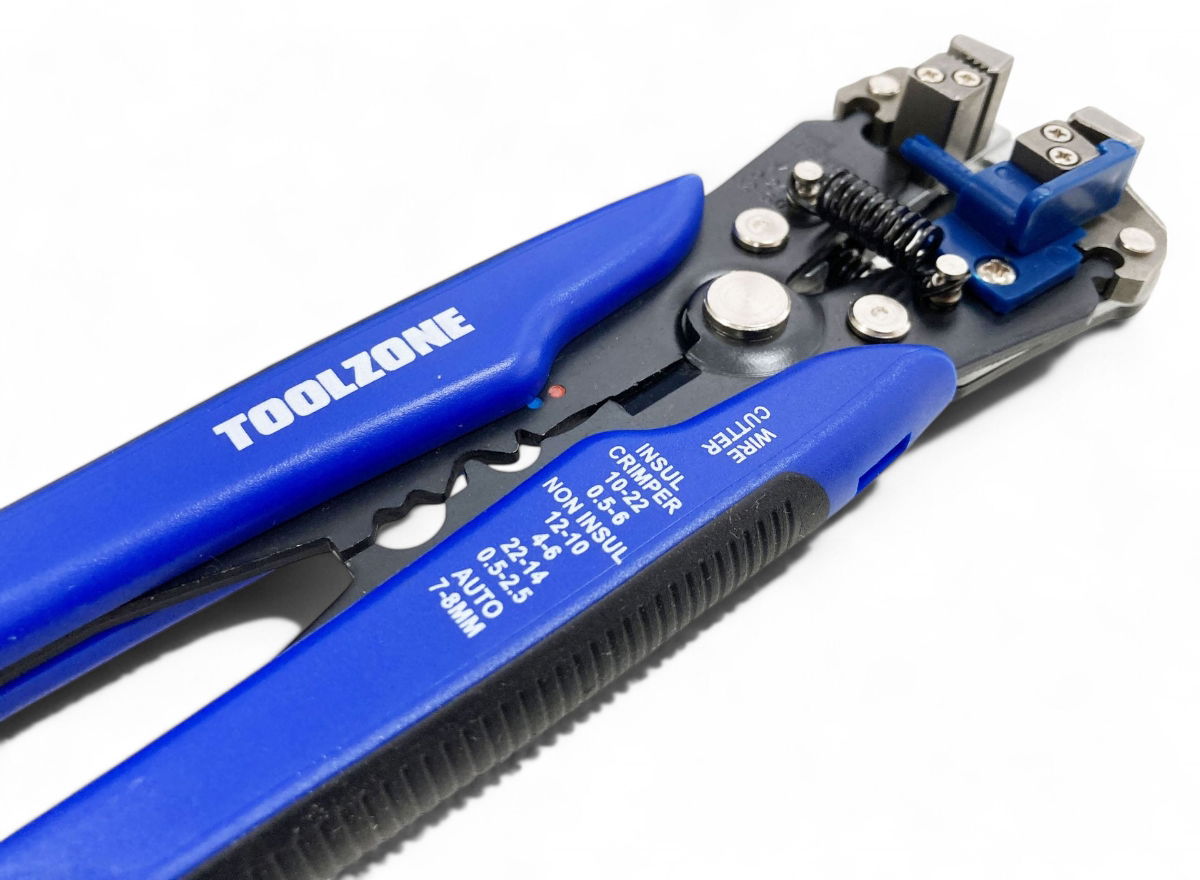AUTO STRIPPER AND CRIMPER 10-24 awg 0.13-6.0mm² BLUE - TOOLZONE KDPPL256 thumbnail 6