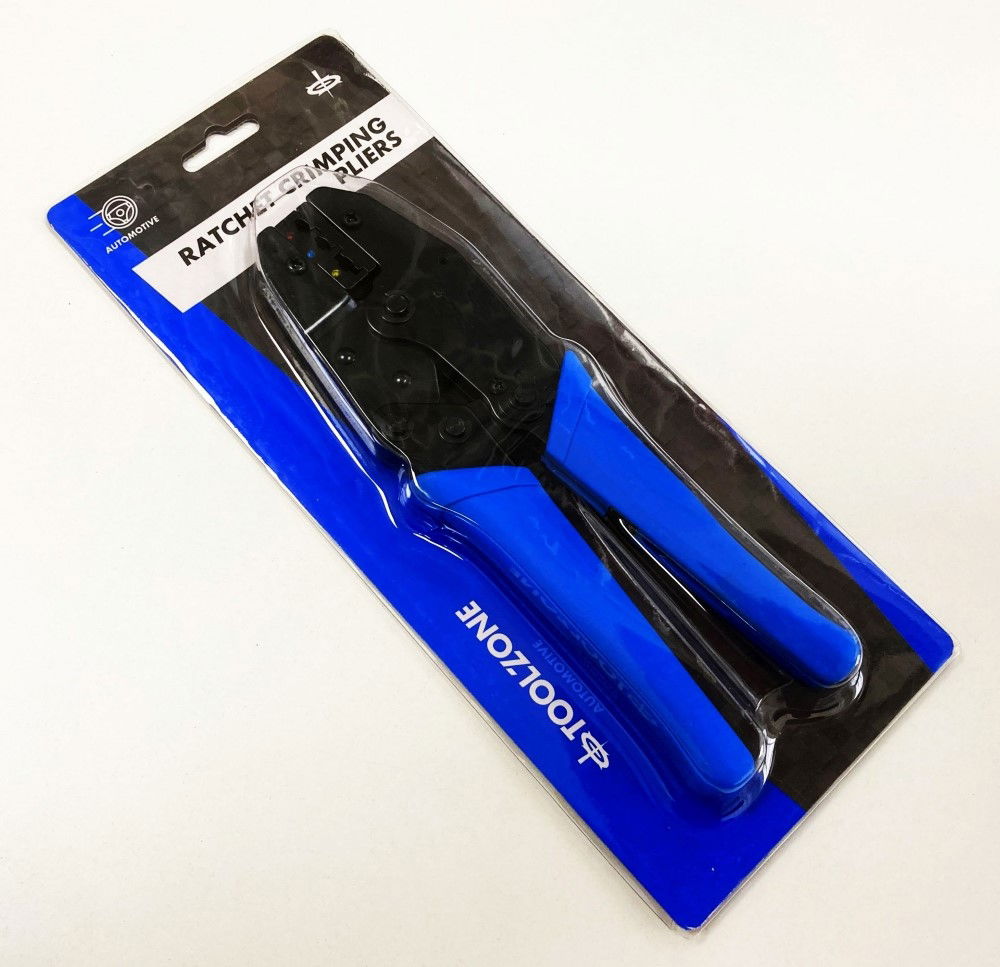 RATCHET CRIMPING PLIERS 1mm²-6mm² 230mm - TOOLZONE KDPPL261 thumbnail 2