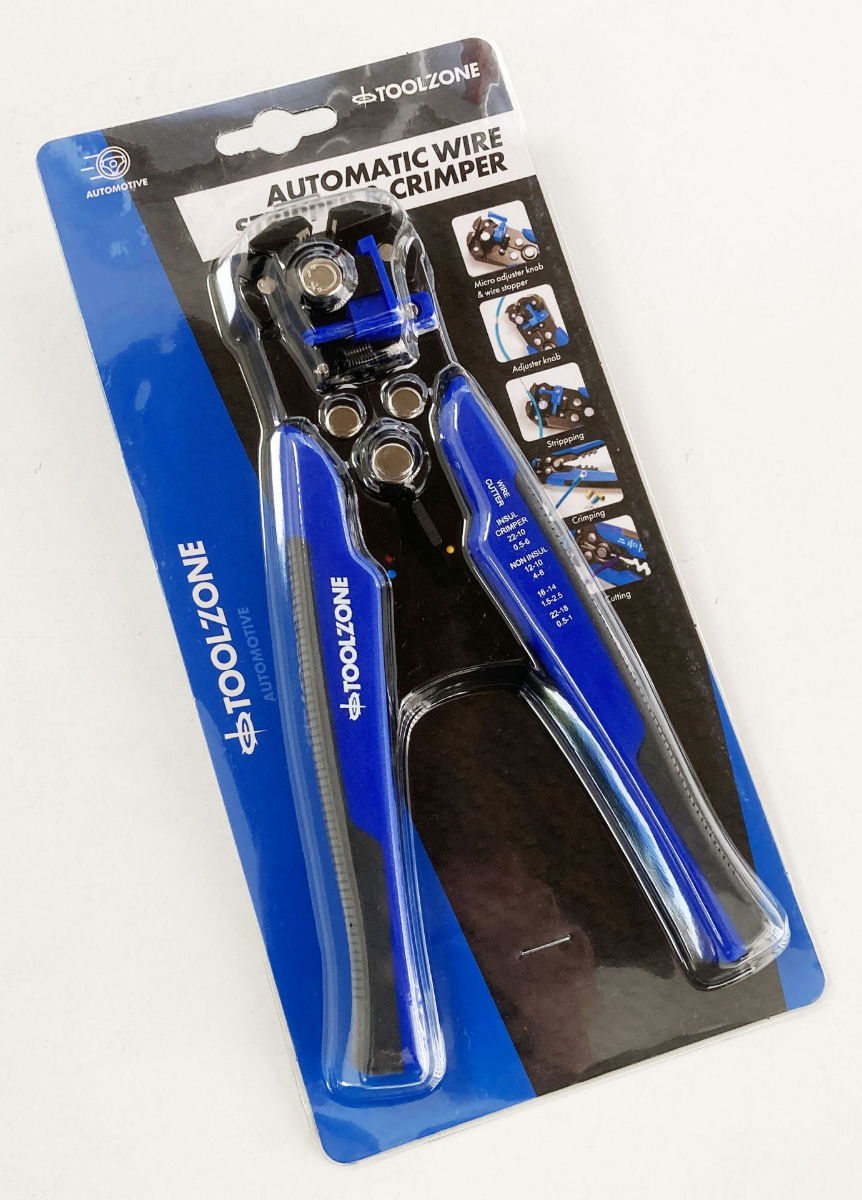 AUTO WIRE STRIPPER AND CRIMPERS 10-24 awg 0.2-6.0mm² - TOOLZONE KDPPL298 thumbnail 2