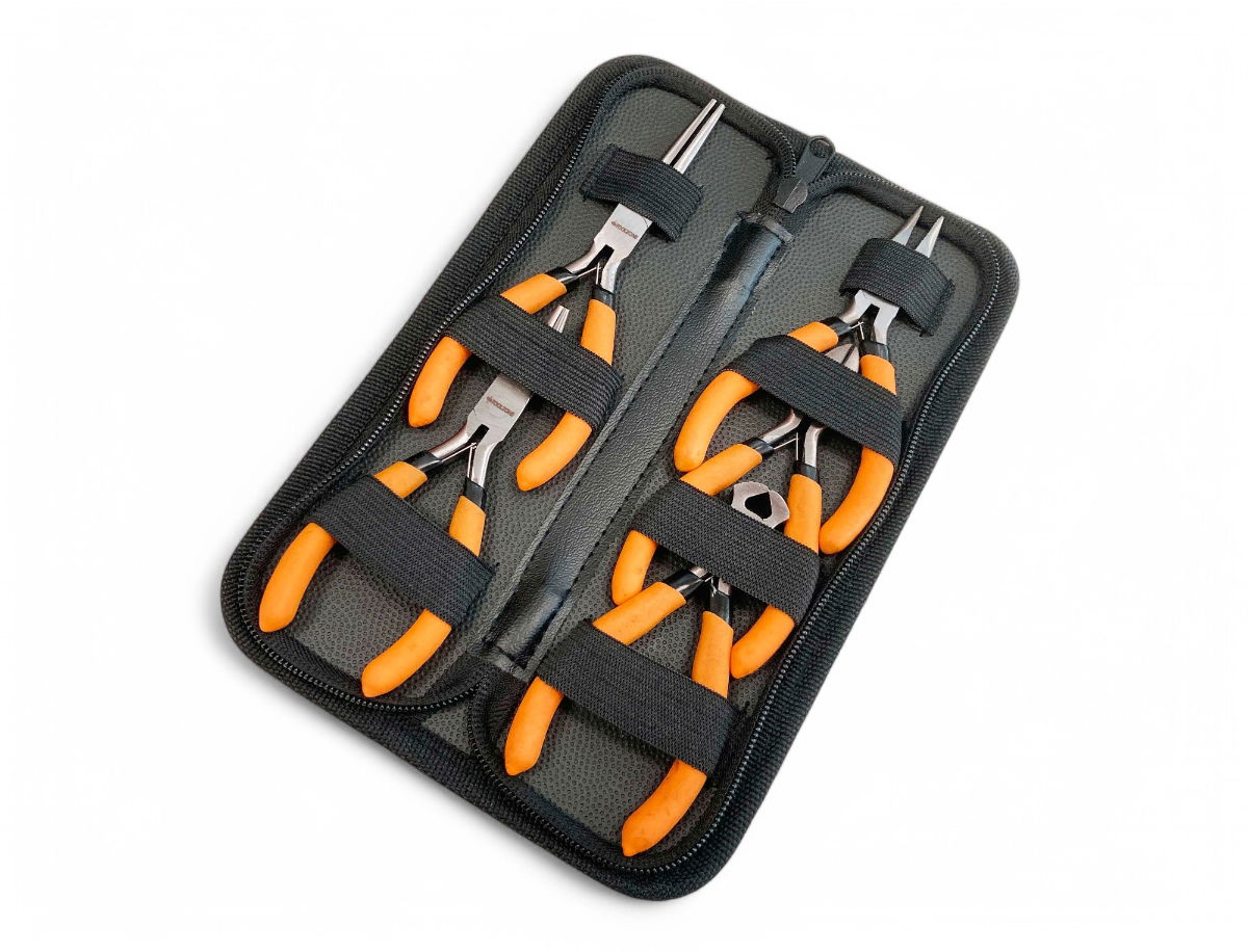 MINI PLIER SET 5PC DOUBLE DIPPED HANDLE ORANGE - TOOLZONE KDPPL299 thumbnail 2