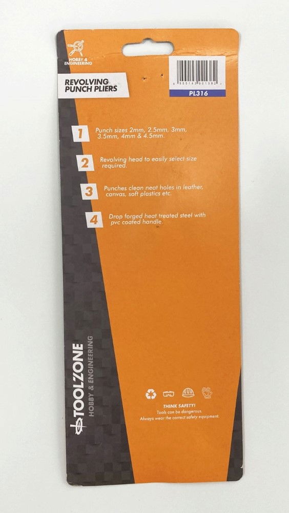 REVOLVING PUNCH PLIERS BUDGET 2mm-4.5mm - TOOLZONE KDPPL316 thumbnail 2